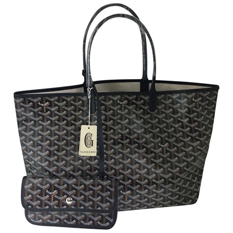 classic black goyard tote|Goyard saint louis tote price.